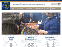 Tablet Screenshot of fundacioncondell.cl